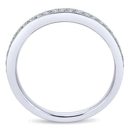 Anniversary Band 14k White Gold Diamond Straight