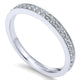 Anniversary Band 14k White Gold Diamond Straight