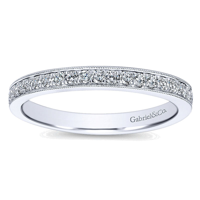 Anniversary Band 14k White Gold Diamond Straight