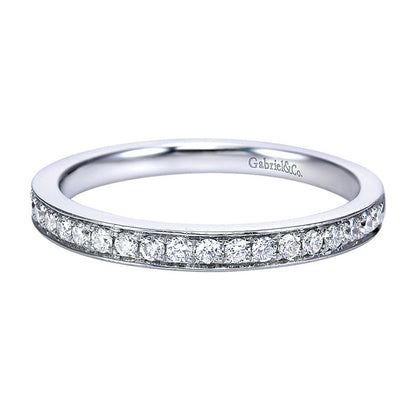 14K White Gold Diamond Straight 14K White Gold ANniversary Band AN7670W44Jj