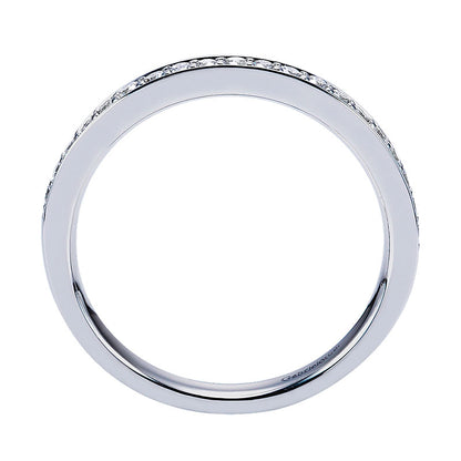 Anniversary Band 14k White Gold Diamond Straight