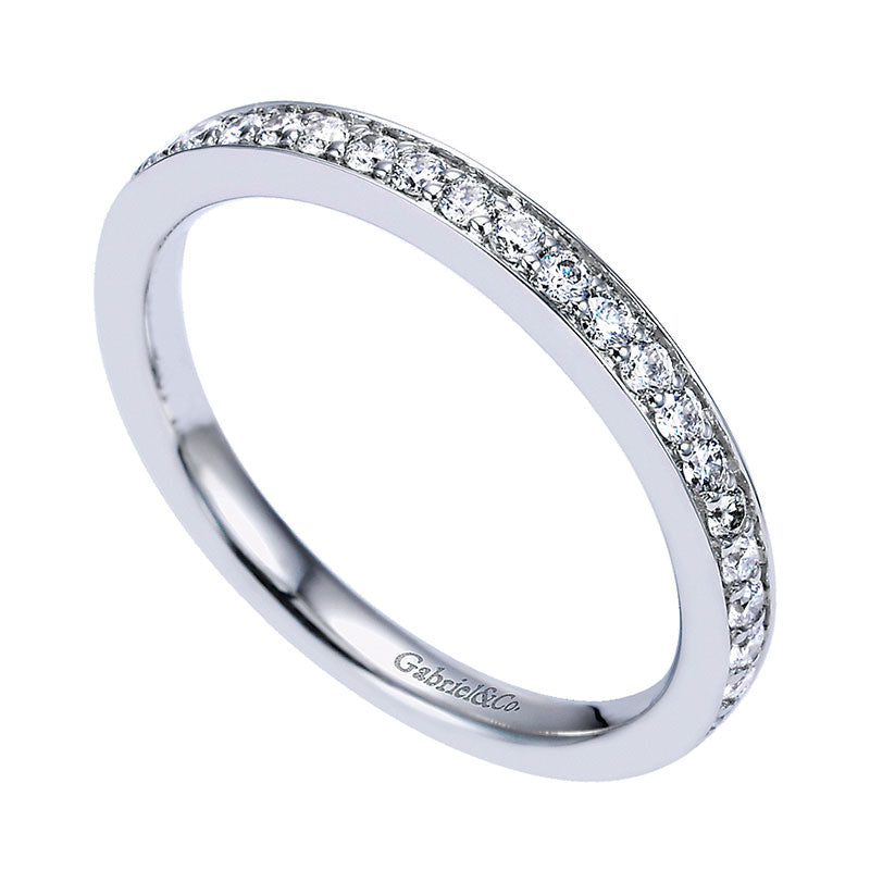 Anniversary Band 14k White Gold Diamond Straight