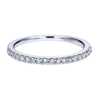 Anniversary Band 14k White Gold Diamond Straight