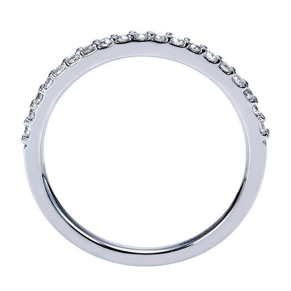 Anniversary Band 14k White Gold Diamond Straight