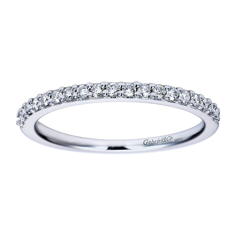 Anniversary Band 14k White Gold Diamond Straight