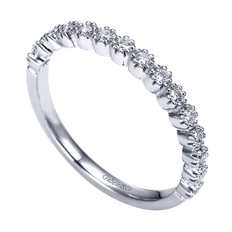 Anniversary Band 14k White Gold Diamond Straight