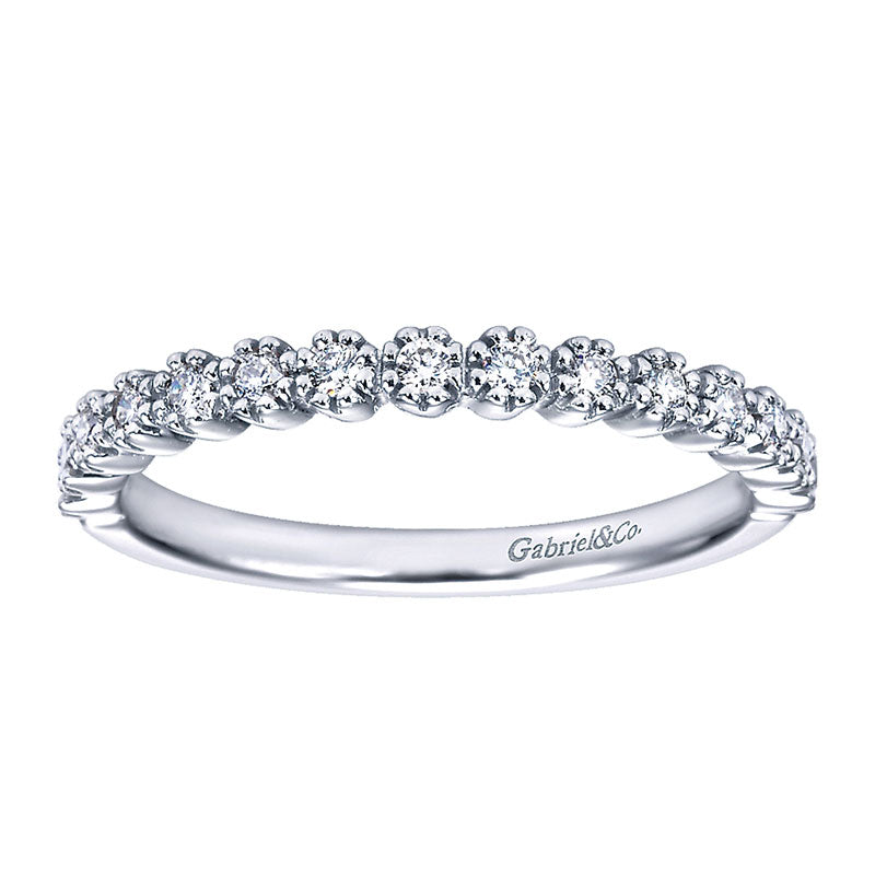 Anniversary Band 14k White Gold Diamond Straight