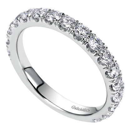 Anniversary Band 14k White Gold Diamond Straight