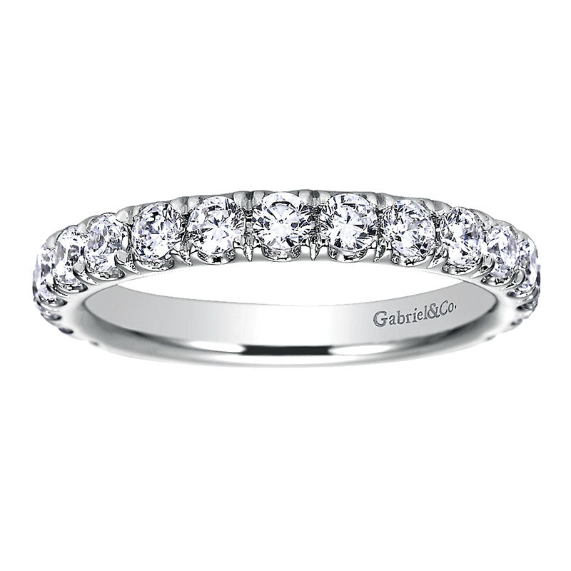 Anniversary Band 14k White Gold Diamond Straight