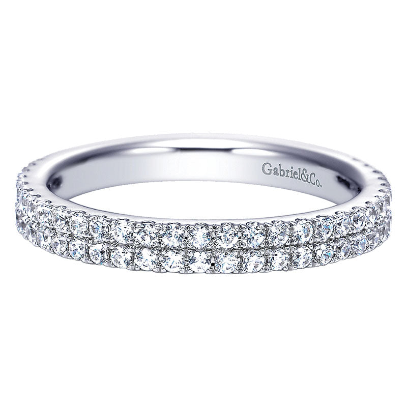 Anniversary Band 14k White Gold Diamond Straight