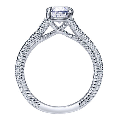 14K White Gold Diamond Straight 14K White Gold Engagement Ring ER10113W44Jj