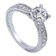 Engagement Ring 14k White Gold Diamond Straight