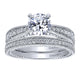 Engagement Ring 14k White Gold Diamond Straight