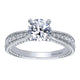 Engagement Ring 14k White Gold Diamond Straight