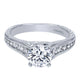 Engagement Ring 14k White Gold Diamond Straight