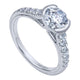 Engagement Ring 14k White Gold Diamond Straight