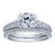 Engagement Ring 14k White Gold Diamond Straight