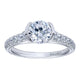 Engagement Ring 14k White Gold Diamond Straight
