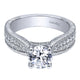 Engagement Ring 14k White Gold Diamond Straight