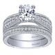 Engagement Ring 14k White Gold Diamond Straight