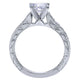 14K White Gold Diamond Straight 14K White Gold Engagement Ring ER10274W44Jj