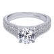Engagement Ring 14k White Gold Diamond Straight