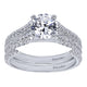 Engagement Ring 14k White Gold Diamond Straight