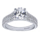 Engagement Ring 14k White Gold Diamond Straight