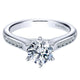 Engagement Ring 14k White Gold Diamond Straight