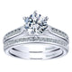 Engagement Ring 14k White Gold Diamond Straight