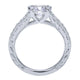 Engagement Ring 14k White Gold Diamond Straight