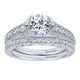 Engagement Ring 14k White Gold Diamond Straight