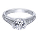 Engagement Ring 14k White Gold Diamond Straight