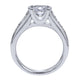 Engagement Ring 14k White Gold Diamond Straight