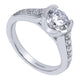 Engagement Ring 14k White Gold Diamond Straight