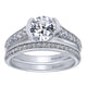 Engagement Ring 14k White Gold Diamond Straight