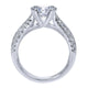 Engagement Ring 14k White Gold Diamond Straight