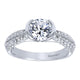 Engagement Ring 14k White Gold Diamond Straight