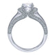 Engagement Ring 14k White Gold Diamond Straight