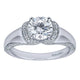 Engagement Ring 14k White Gold Diamond Straight