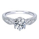 14K White Gold Diamond Straight 14K White Gold Engagement Ring ER11723R4W44Jj