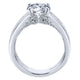 14K White Gold Diamond Straight 14K White Gold Engagement Ring ER12345R6W44Jj