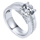 14K White Gold Diamond Straight 14K White Gold Engagement Ring ER12345R6W44Jj