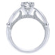 14K White Gold Diamond Straight 14K White Gold Engagement Ring ER12603R4W44Jj