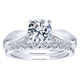 14K White Gold Diamond Straight 14K White Gold Engagement Ring ER12603R4W44Jj