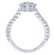14K White Gold Diamond Straight 14K White Gold Engagement Ring ER12667R4W44Jj