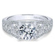 14K White Gold Diamond Straight 14K White Gold Engagement Ring ER12814R4W44Jj