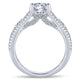 14K White Gold Diamond Straight 14K White Gold Engagement Ring ER12814R4W44Jj