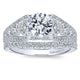 14K White Gold Diamond Straight 14K White Gold Engagement Ring ER12814R4W44Jj