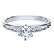 Engagement Ring 14k White Gold Diamond Straight